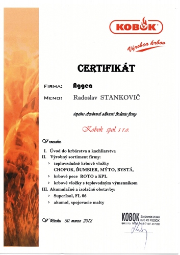 Certifikáty a osvedčenia