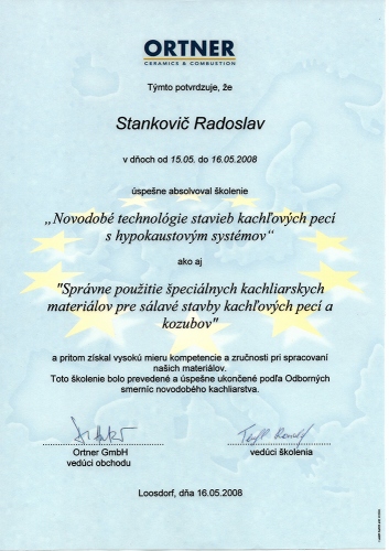 Certifikáty a osvedčenia